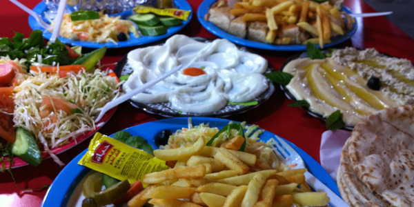 ทานอาหารอาหรับที่จอร์แดน